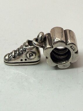 Retired Pandora Sneaker Shoe Dangle Charm 790350 ALE 925 Silver